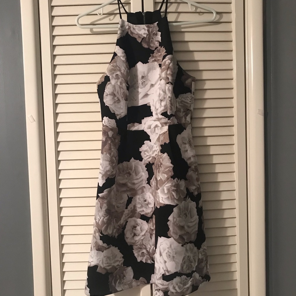 Floral halter dress
